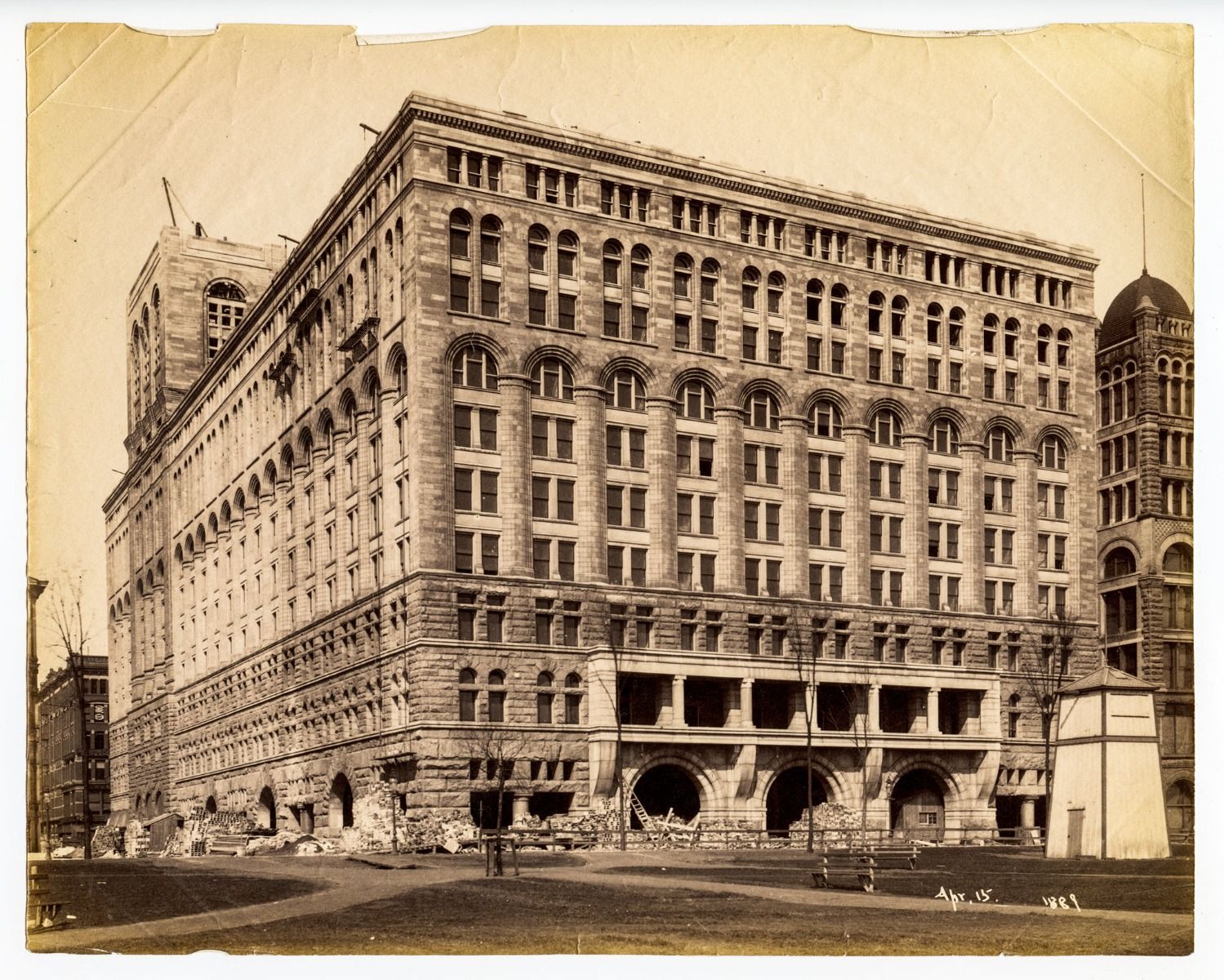 1891 louis sullivan-designed ornamental cast plaster auditorium building hotel library ornament executed by james legge