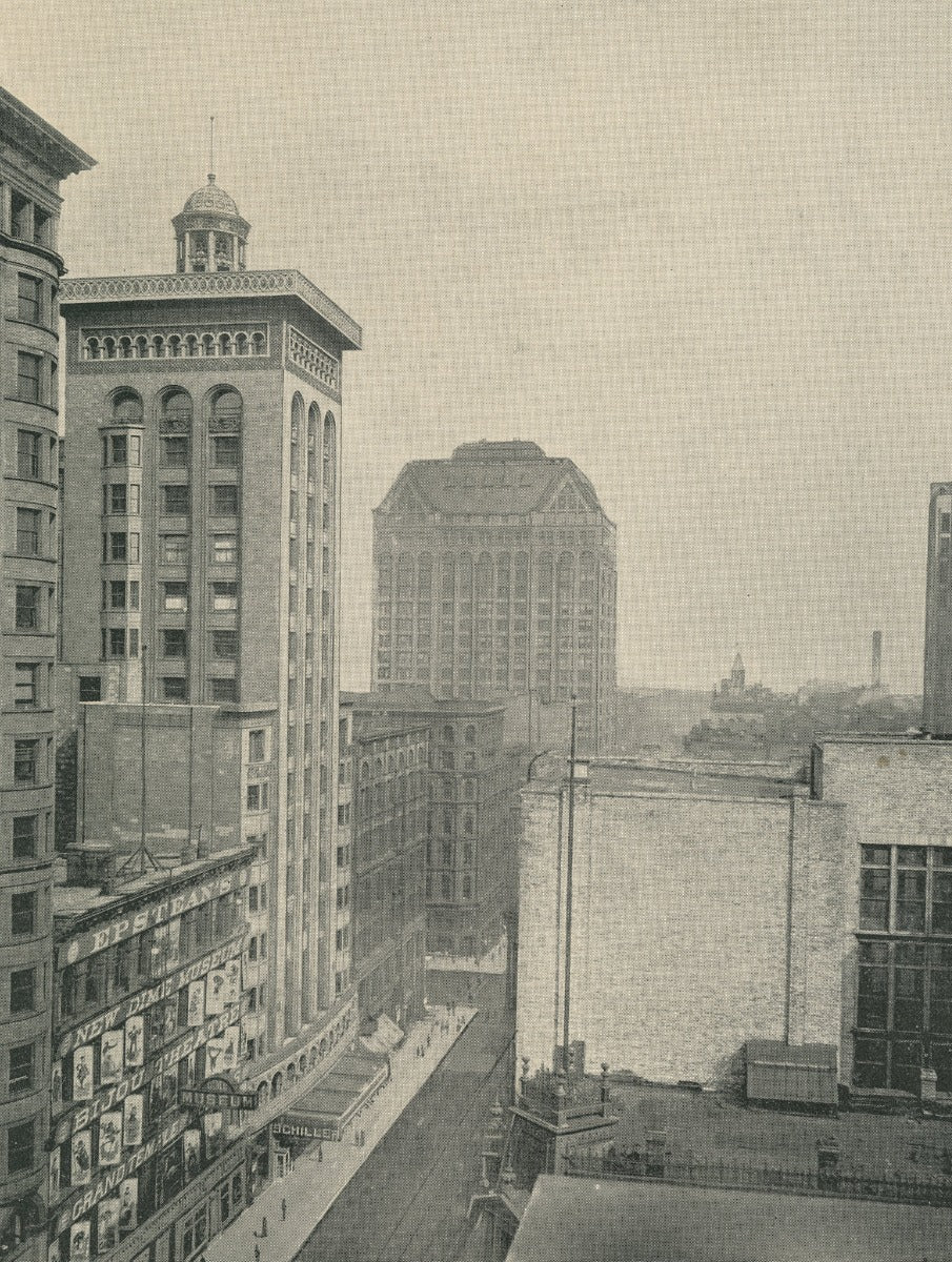 rare 1892 adler and sullivan schiller building or garrick theater monogrammed doorknob and matching backplate