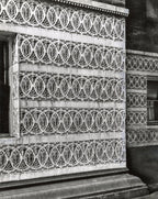 original frank lloyd wright-designed 1895 buff-colored terra cotta module salvaged from francis apartments building