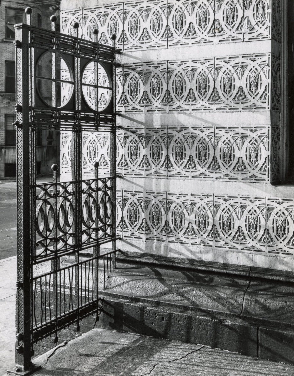original frank lloyd wright-designed 1895 buff-colored terra cotta module salvaged from francis apartments building