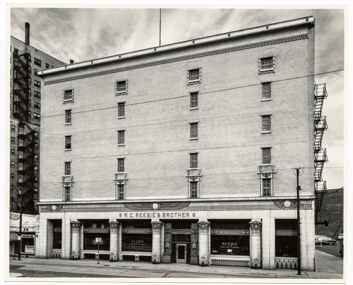 original george kingsbury and fritz albert-designed polychrome terra cotta salvaged from reebie warehouse cornice