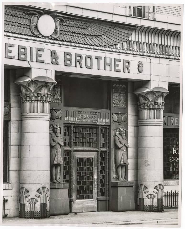 original george kingsbury and fritz albert-designed polychrome terra cotta salvaged from reebie warehouse cornice