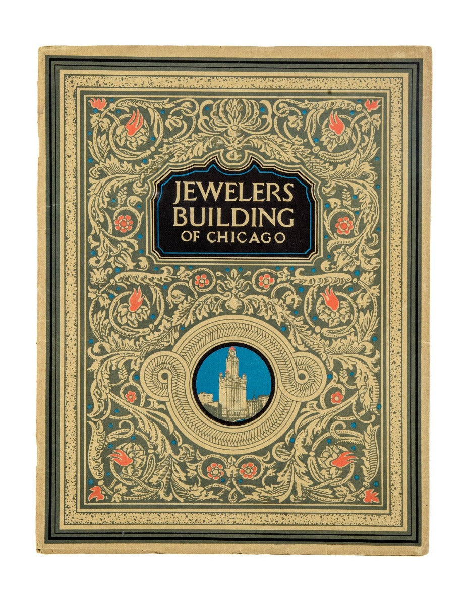 rare 1927 original profusely illustrated and brightly colored jewelers building dedication booklet