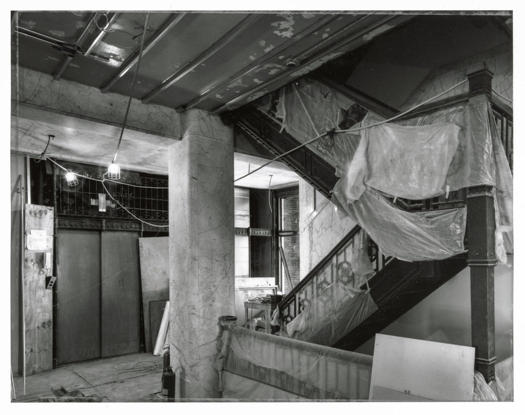 charles b. atwood-designed ornamental cast iron reliance building interior elevator header executed by the winslow brothers