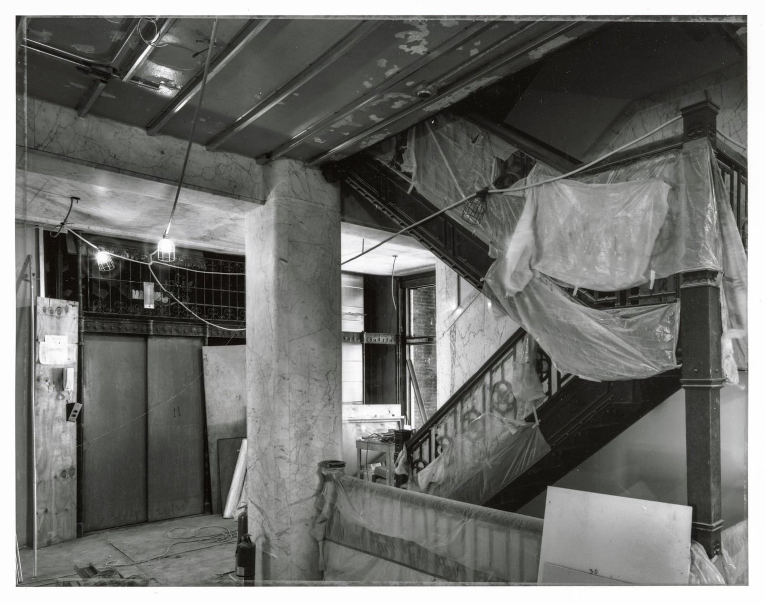 original 1895 reliance building interior ornamental cast iron elevator header fragment executed by winslow brothers