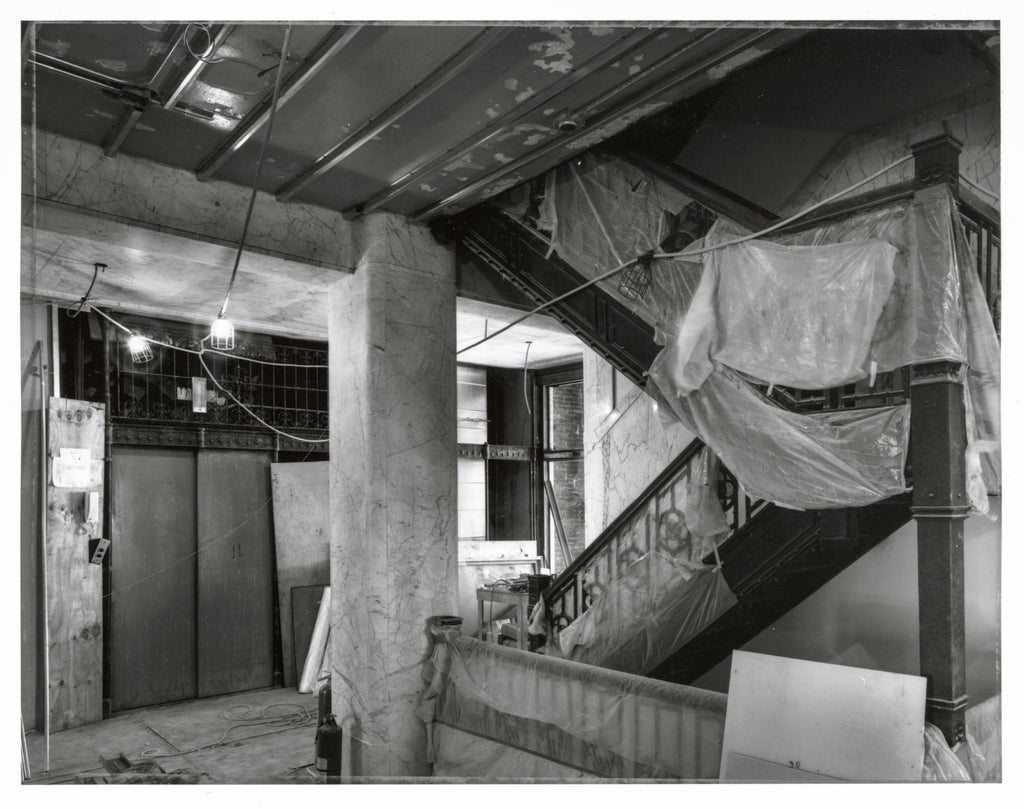 historically important cast iron interior reliance building elevator cage header executed by winslow brothers in 1895