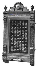 very unique and rare all original late 19th century "the knapp" ornamental cast iron commercial building elevator signaling system and/or annunciator