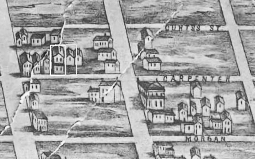 slightly cleaned one of a kind c. 1855 original and intact john kent russell house white pine wood oversized chicago balloon frame sill plate mortise segment