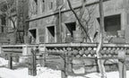 early frank lloyd wright-designed buff-colored sullivanesque terra cotta baluster salvaged from the robert roloson row houses (1894)