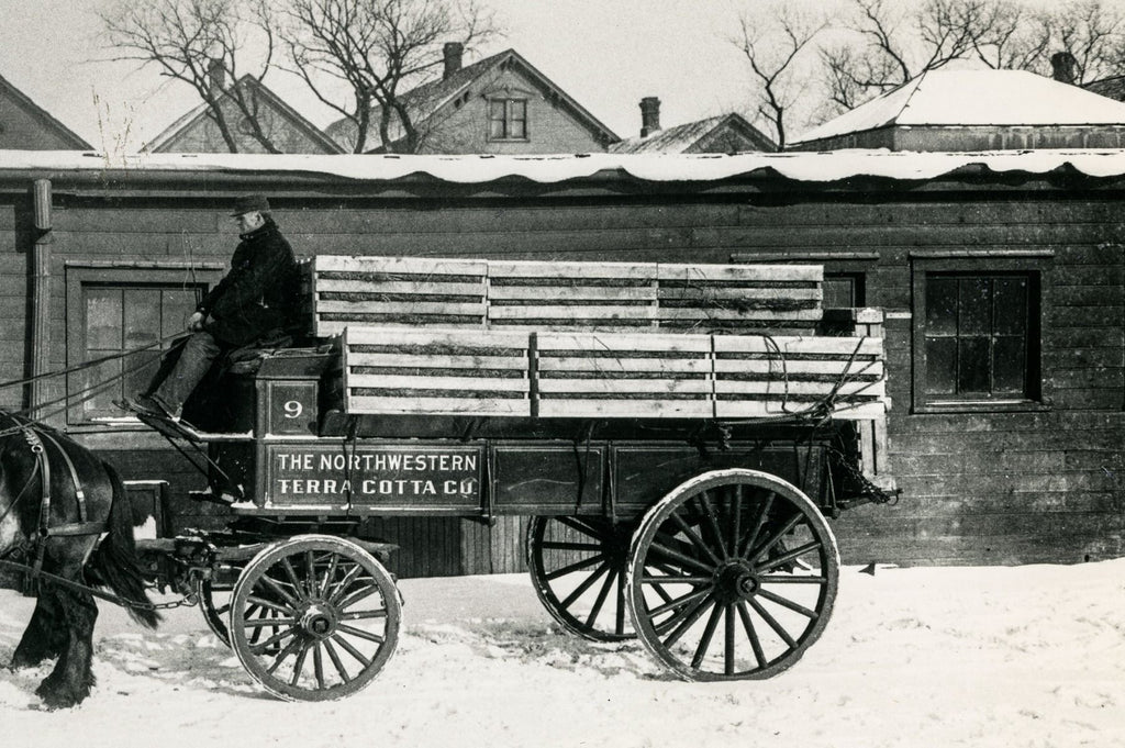 seldom found early 1880s salvaged chicago northwestern terra cotta works exterior commerical building ornamental block