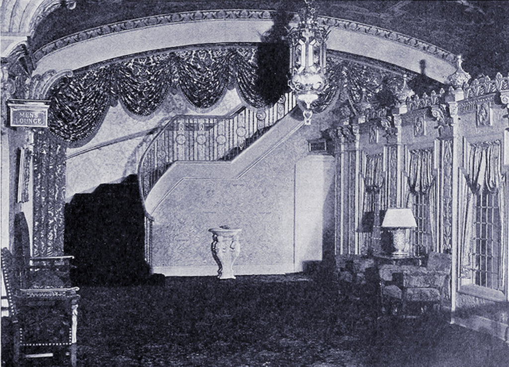 original j.e.o. pridmore 1931 interior lobby staircase art deco style plaster cove molding salvaged from the nortown theater