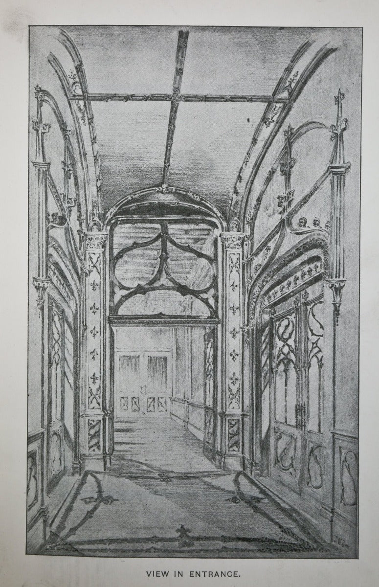 original 19th century jenney and mundie-designed interior cast aluminum isabella building elevator cage grille