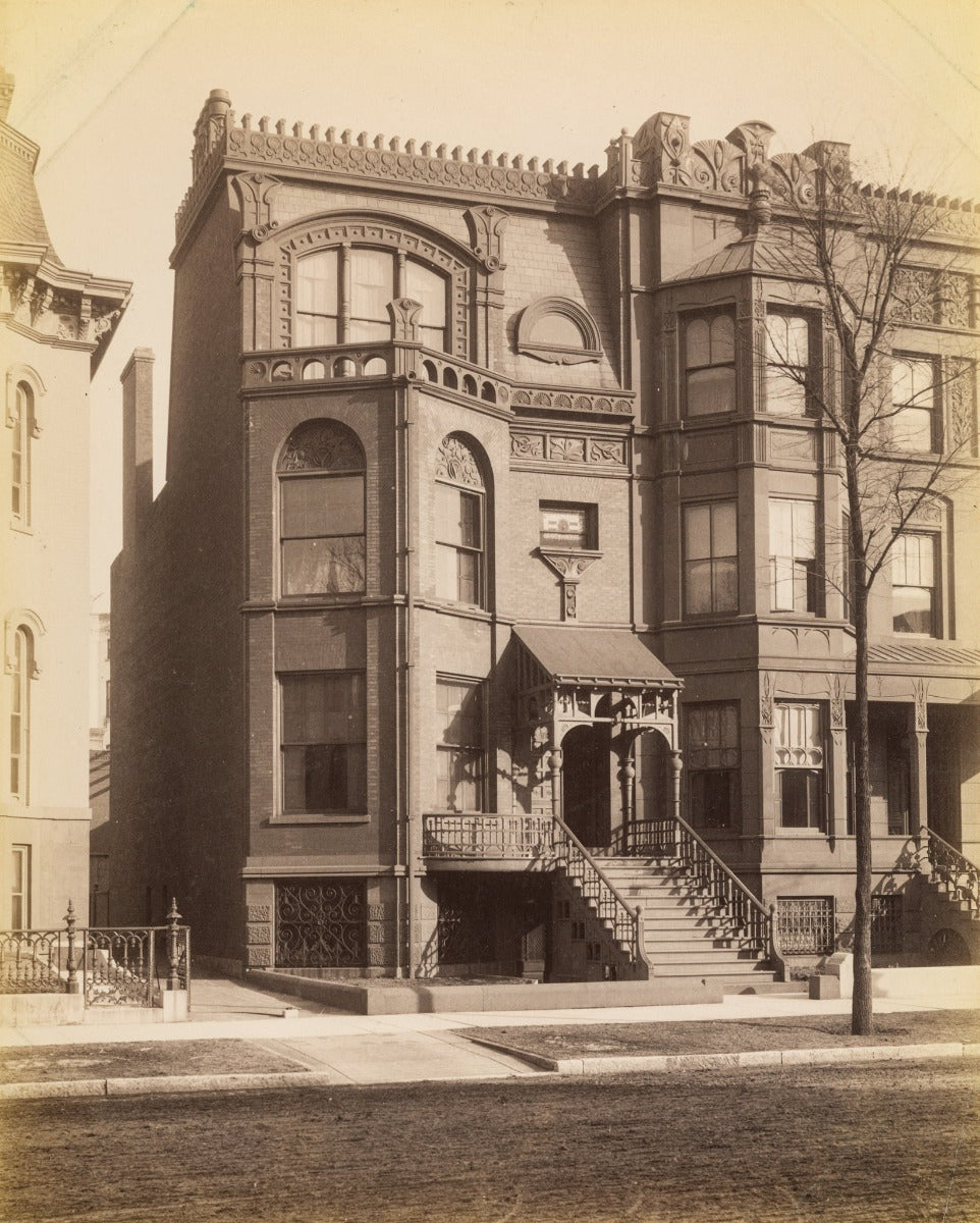 louis sullivan-designed 1883 selz residence carved wood exterior ornament salvaged during demolition in 1967