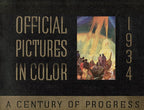 original limited edition chicago 1933-34 chicago fair pictorial booklet "official pictures in color, a century of progress"