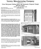 two interlocking early 20th century heavy gauge steel salvaged chicago factory building freestanding elevator doors with diminutive portal containing chicken wire glass