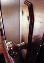 very rare all original c. 1931 historically important interior lobby art deco streamlined style new york city chrysler building nickel-plated cast bronze doorknob