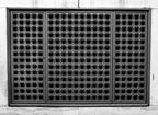 hugh garden-designed ornamental cast bronze prairie school bunte candy factory lobby radiator grille