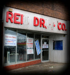 original c 1920's custom-built reid drug pharmacy interior telephone booth varnished walnut door with "milk glass" pull bar