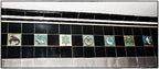 remarkable c. 1927 nautical-themed lakeshore drive athletic club swimming pool room wall-mount polychromatic slip glaze faience earthenware tile