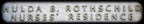 large lot of vintage american single-sided exterior hospital building anodized aluminum sign letters with threaded holes for mounting purposes