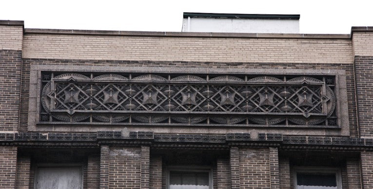 early 20th century museum-quality michael reese hospital "gardenesque" exterior terra cotta frieze fragment