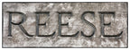 historically-important recovered oversized solid indiana limestone exterior michael reese "old main" hospital deeply incised letter facade name plaque fragment