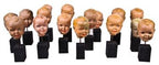 unique flesh tone enameled american industrial molded plastic "sweetheart" brand soap advertising baby boy doll head