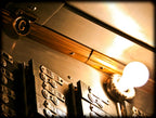 group of eight c. 1920 original ornamental cast bronze chicago bank building interior vault room letter plaques with black enameled inlay