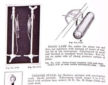 refinished fully functional  vintage american freestanding theater stage "ghost light" with brushed metal finish