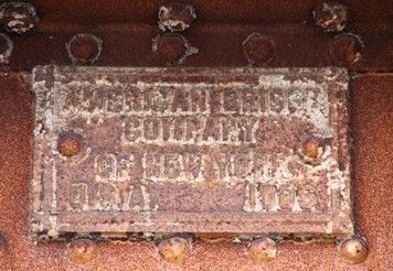 rare early 20th century antique american ornamental cast iron salvaged chicago railroad bridge plaque