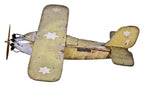 original and exceptionally intact early 20th century antique american polychrome enameled folk art single prop plane
