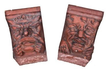 very distinct and highly detailed american 19th century northwestern railway "lake front" depot building exterior red terra cotta grotesque corbel