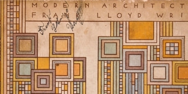 original c. 1930 hand signed frank lloyd wright modern architecture: being the kahn lectures for 1930