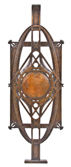 historically important and highly sought after original electroplated copper cast iron chicago stock exchange building interior staircase straight baluster panel
