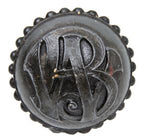 authentic late 19th century ornamental cast iron bower-barff finish wainwright doorknob