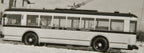 one of a kind exceptional handcrafted antique c. 1930's wpa depression era american folk art electric wisconsin gas & electric painted wood trolleybus with wheels