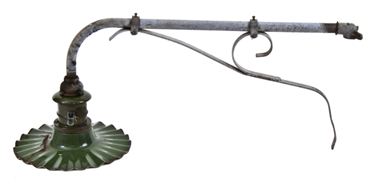 hard to find early 20th century vintage industrial street lamp bracket