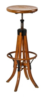 hard to find late 19th century vintage industrial adjustable height dietzgen draftsman stool