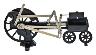 unique c. 1930's vintage industrial functional steam locomotive instructional model