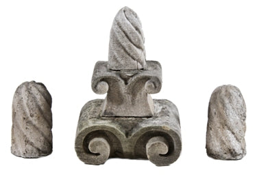 late 19th century american victorian era carved limestone roofline ornament