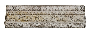 original museum-quality c. 1899 schlesinger & meyer department store white glazed terra cotta panel