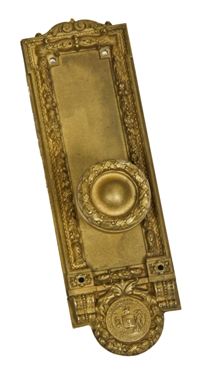 early 20th century city of chicago city hall emblematic office door hardware