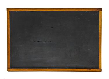 c. 1930's vintage industrial scientific laboratory wall mount chalkboard with varnished oak wood frame