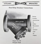 refinished c. 1920's new old stock american industrial "non-clog strainer" cast iron steam valve component
