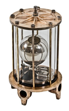original and remarkably intact refinished rare early 20th century vintage industrial chicago "cat-a-ract" full-sized salesman sample steam trap