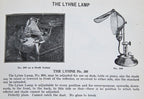 original c. 1912 american industrial ornamental nickel-plated adjustable lyhne portable lamp with weighted cast iron base