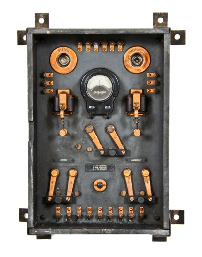 largely intact early 20th century vintage industrial interior factory basement fire alarm control panel