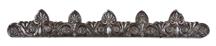 original and remarkably intact c. early 20th century vintage salvaged chicago neoclassical style exterior ornamental cast iron commercial bank building roofline cresting