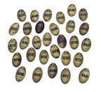 large lot of original early 20th century heavy cast brass ywca building door key fobs with deeply incised numbers