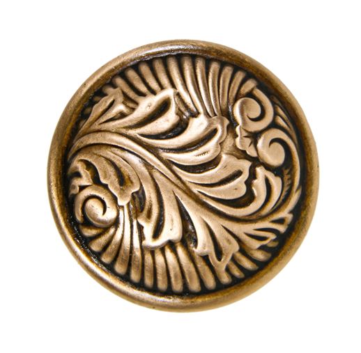 highly stylized early 20th century art nouveau style wrought yellow brass metal interior residential doorknob